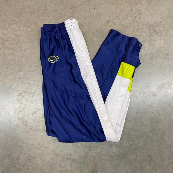 Nike Basketball tear away navy and white track pants - Picture 2 of 8
